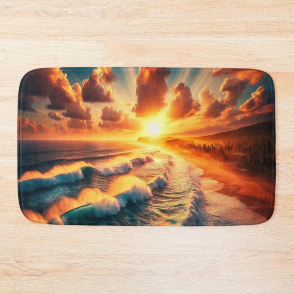 Item preview, Evening at the Beach designed and sold by PamsAIArt.