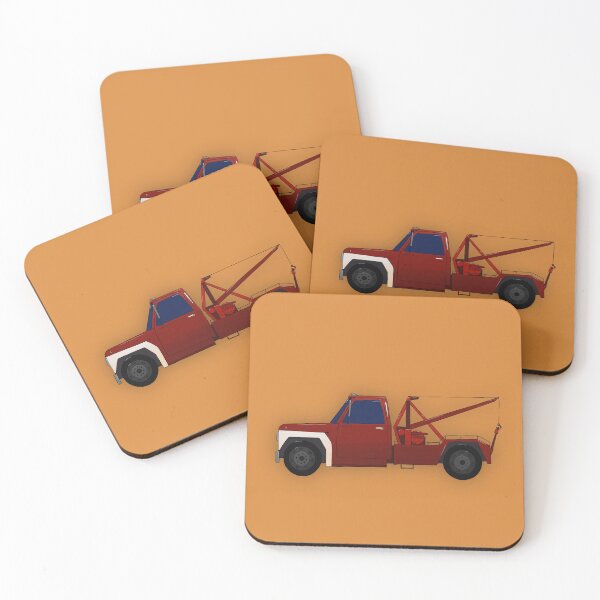 Item preview, Copy of vintage red pickup truck tow truck designed and sold by Antoine Marineau Bélanger.