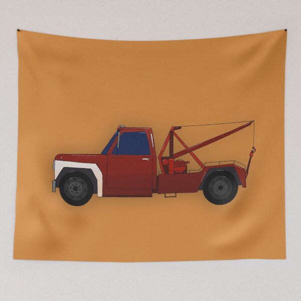 Item preview, Copy of vintage red pickup truck tow truck designed and sold by Antoine Marineau Bélanger.