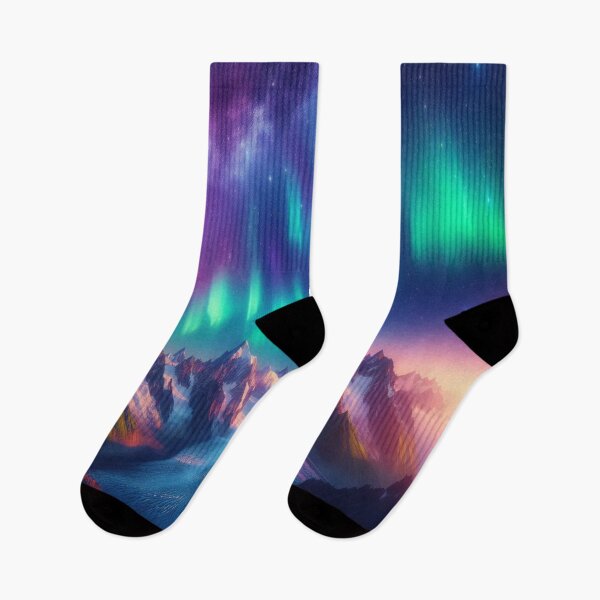 Item preview, Aurora Borealis with Glacier 4 designed and sold by PamsAIArt.