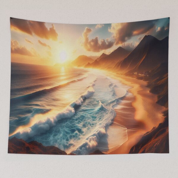 Item preview, Evening at the Beach 2 designed and sold by PamsAIArt.