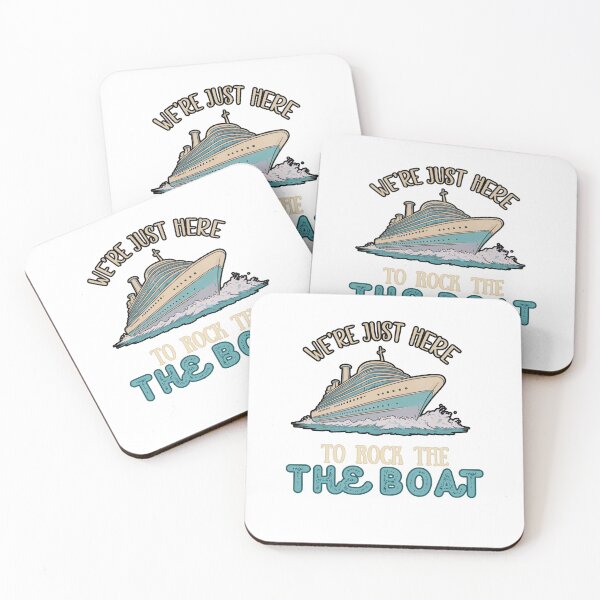 Item preview, We're Just Here to rock the boat | Bachelorette Party | Cruise | Travel Trip designed and sold by FitEnvy.