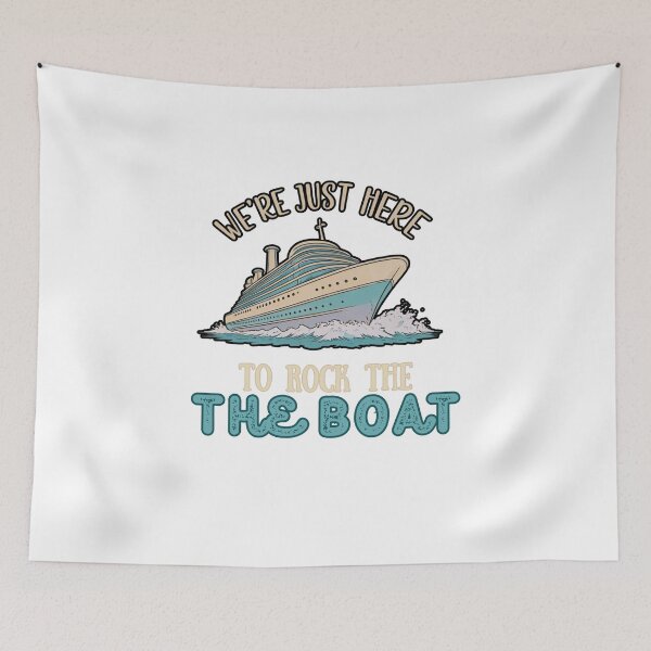 Item preview, We're Just Here to rock the boat | Bachelorette Party | Cruise | Travel Trip designed and sold by FitEnvy.