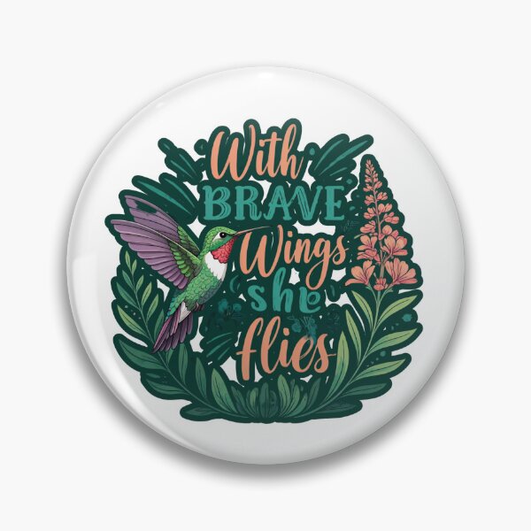 Item preview, With brave wings she flies | humming bird designed and sold by FitEnvy.