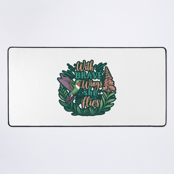 Item preview, With brave wings she flies | humming bird designed and sold by FitEnvy.