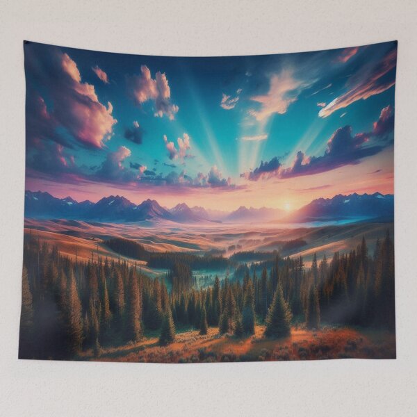 Item preview, Big Sky Sunset 4 designed and sold by PamsAIArt.