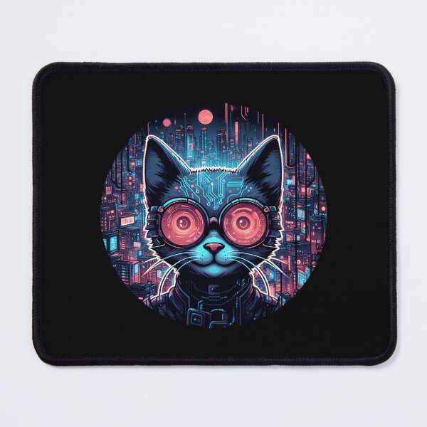 Item preview, Futuristic Cyber Cat designed and sold by Nostalgia Busters.