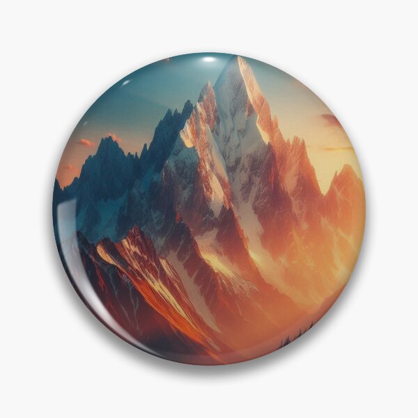 Item preview, Mountain Sunset 1 designed and sold by PamsAIArt.