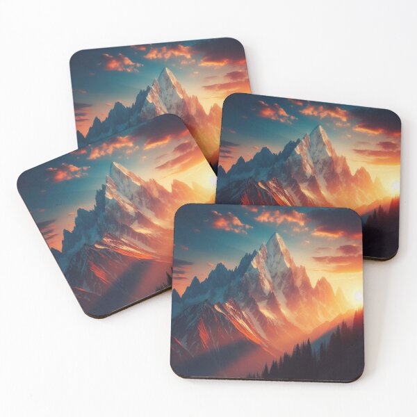 Item preview, Mountain Sunset 1 designed and sold by PamsAIArt.