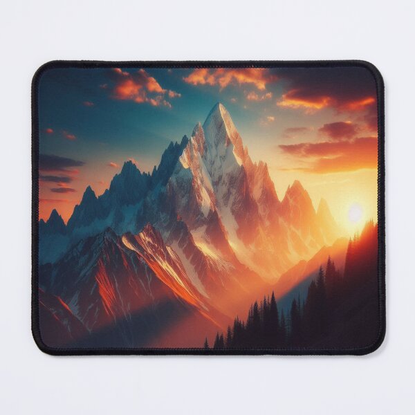 Item preview, Mountain Sunset 1 designed and sold by PamsAIArt.