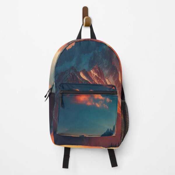 Item preview, Mountain Sunset 1 designed and sold by PamsAIArt.
