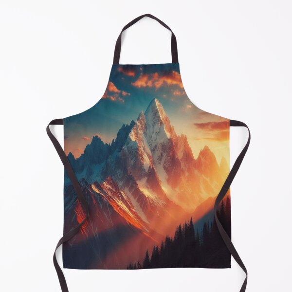 Item preview, Mountain Sunset 1 designed and sold by PamsAIArt.