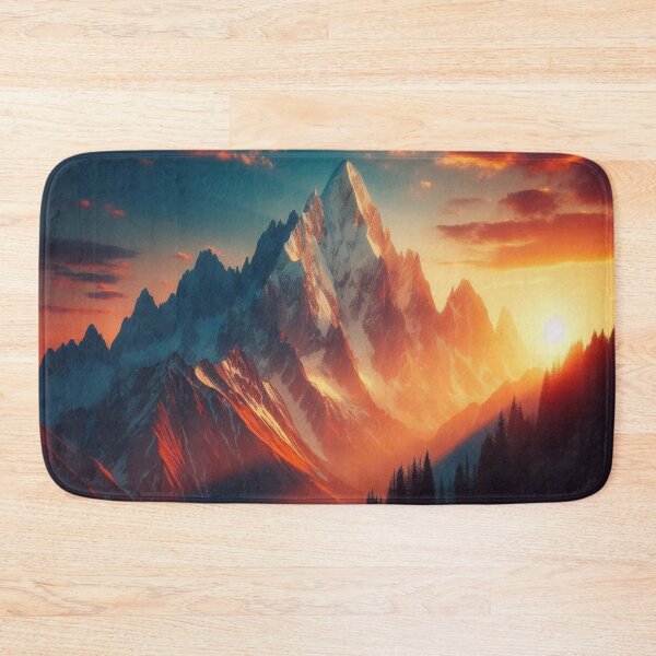 Item preview, Mountain Sunset 1 designed and sold by PamsAIArt.
