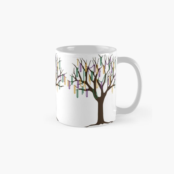 Tulane Mardi Gras Bead Tree Classic Mug