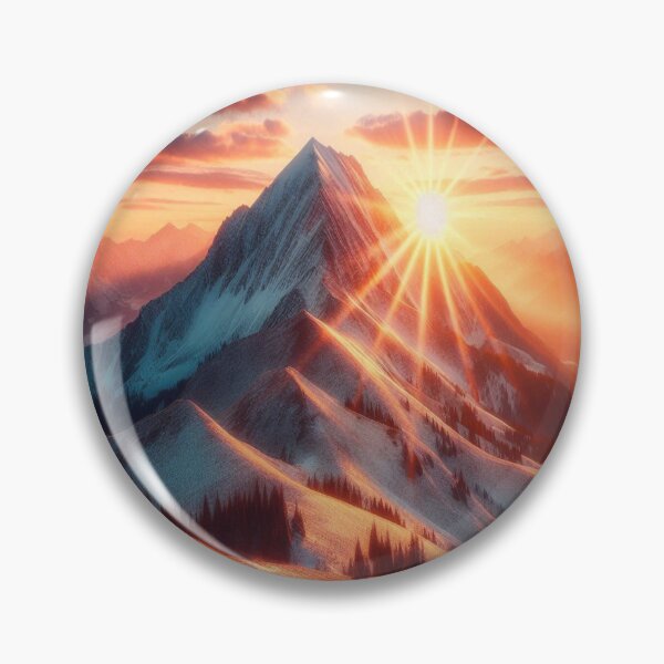 Item preview, Mountain Sunset 2 designed and sold by PamsAIArt.