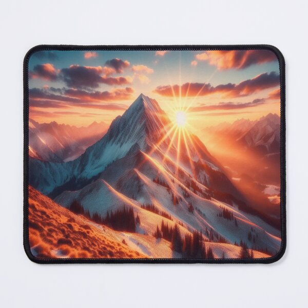 Item preview, Mountain Sunset 2 designed and sold by PamsAIArt.