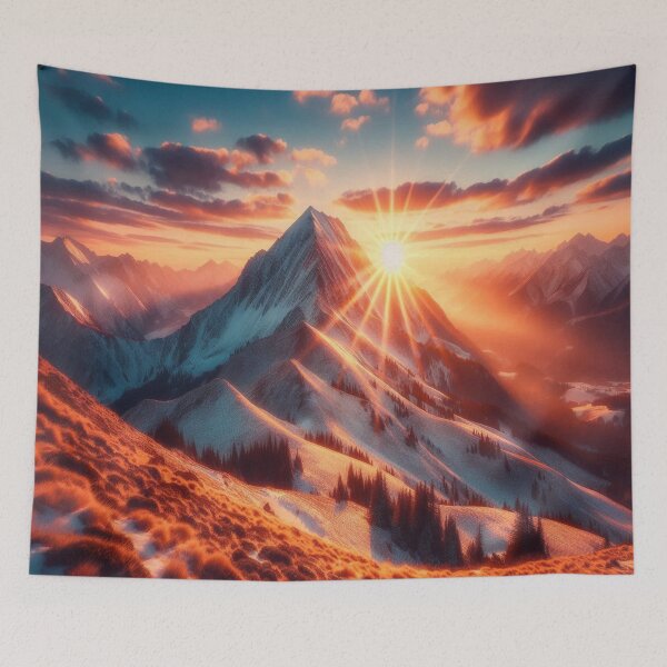 Item preview, Mountain Sunset 2 designed and sold by PamsAIArt.