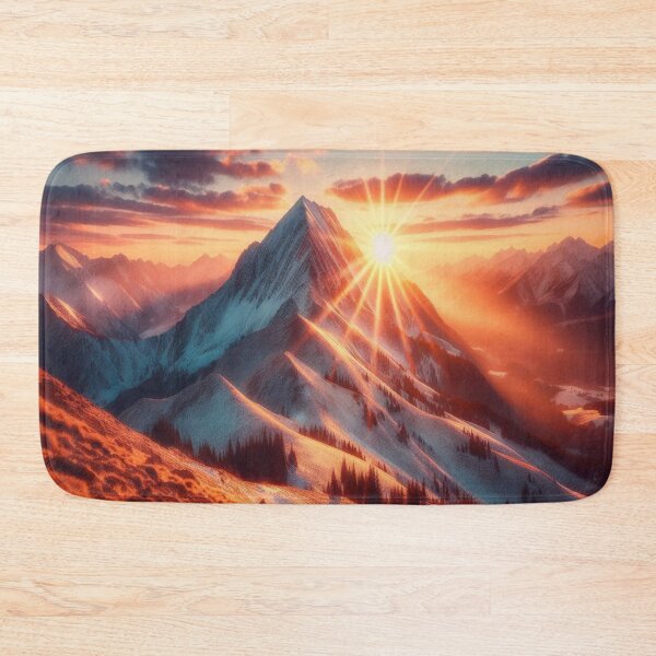 Item preview, Mountain Sunset 2 designed and sold by PamsAIArt.