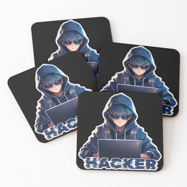 Item preview, A hacker hacking in his laptop designed and sold by kofhearts.