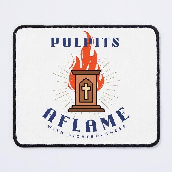 Item preview, Pulpits Aflame (white) designed and sold by Church And State.
