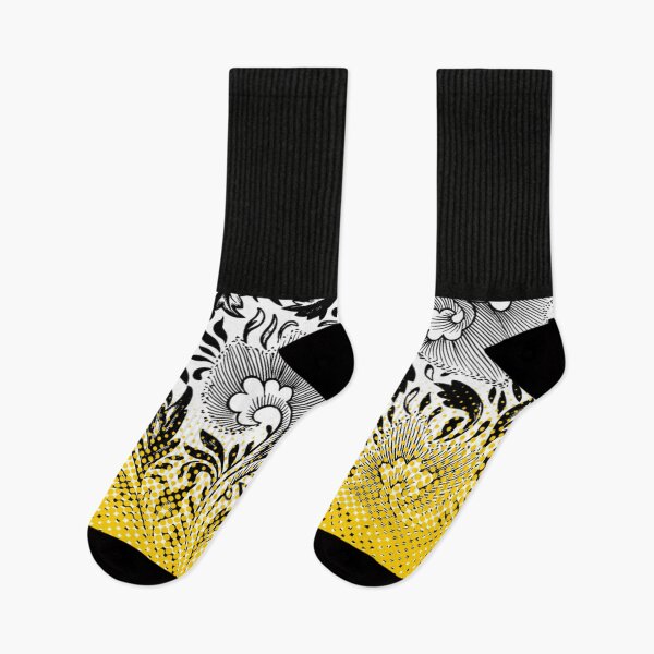Item preview, PRETTY BLACK, FLORAL AND YELLOW PRINT - PRETTY PRINTS designed and sold by larissa-myrie.