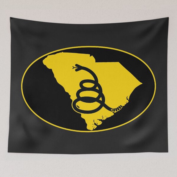 Item preview, SOUTH CAROLINA - Freedom Is The Superpower - Modern Gadsden Snake Flag - Dont Tread On Me design designed and sold by pelagio.