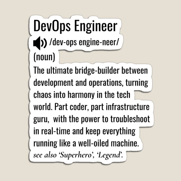 Item preview, DevOps Engineer definition designed and sold by sydney-syder.