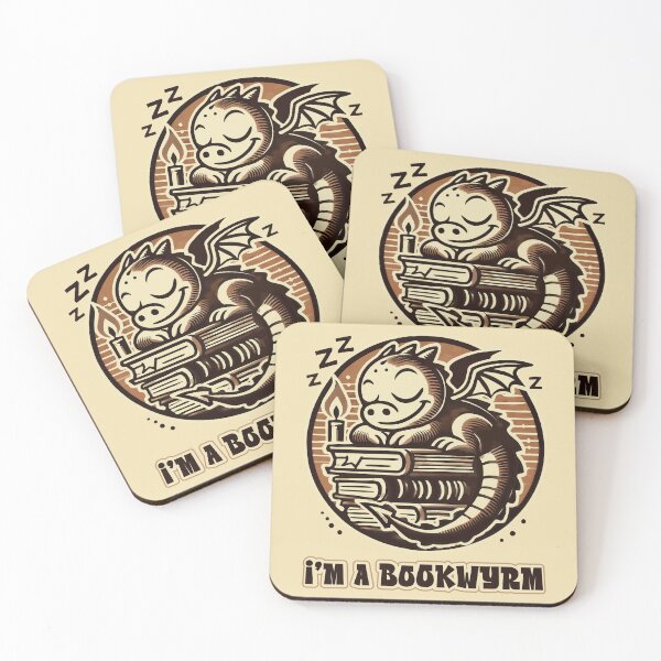 Item preview, I'm a Bookwyrm Dragon Fantasy Reading Design designed and sold by Victor Shadehorn.
