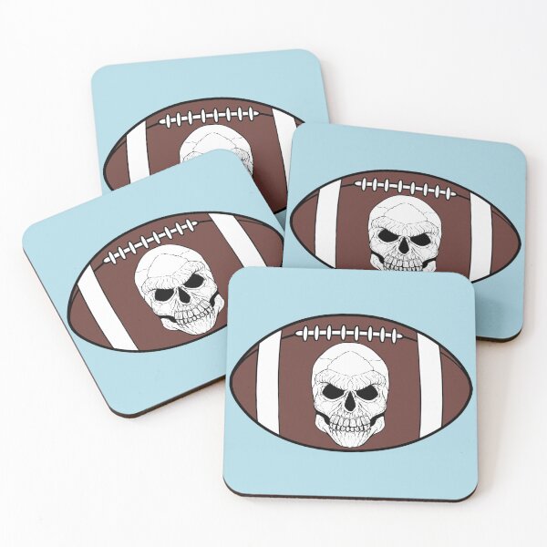 Item preview, Football Jolly Roger (Light Blue) designed and sold by MurpheusTech.