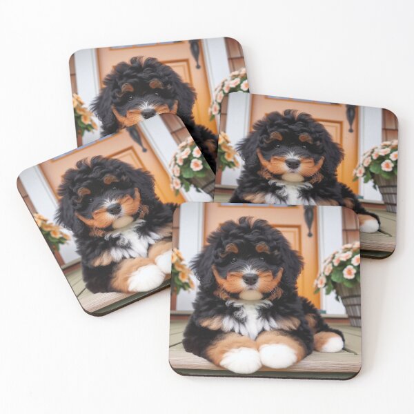 Item preview, Mini Bernedoodle designed and sold by Wags & Tails.