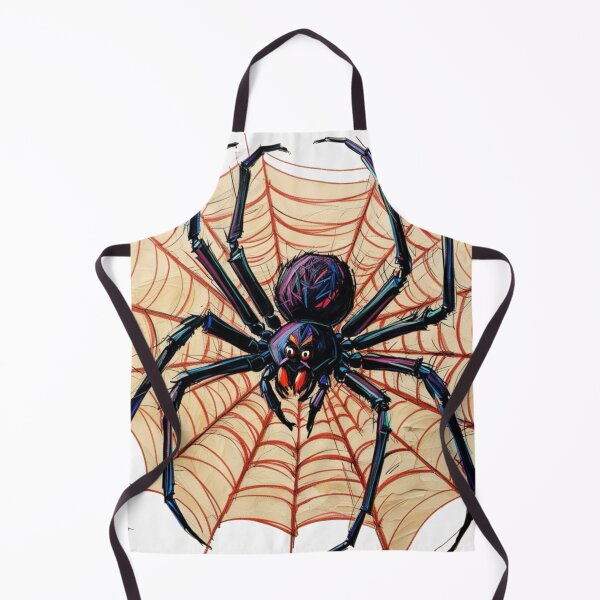Item preview, A spider with a red and blue body is sitting in a web designed and sold by PWDigitalArt.