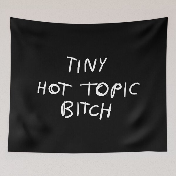 Item preview, Tiny Hot Topic White designed and sold by ElneReelArt.