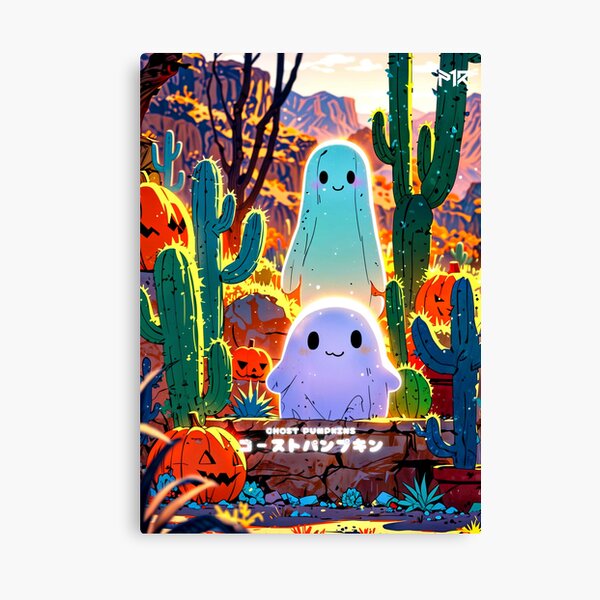 Item preview, Two Ghosts on Pumpkins designed and sold by bonkersteehees.