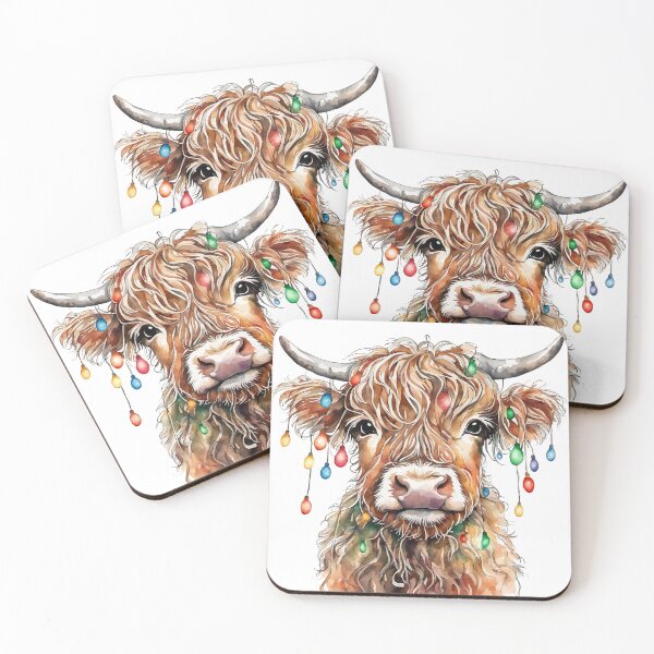 Item preview, Highland Cow Christmas, Scottish Cow, Cute Cow designed and sold by JTRApperal.