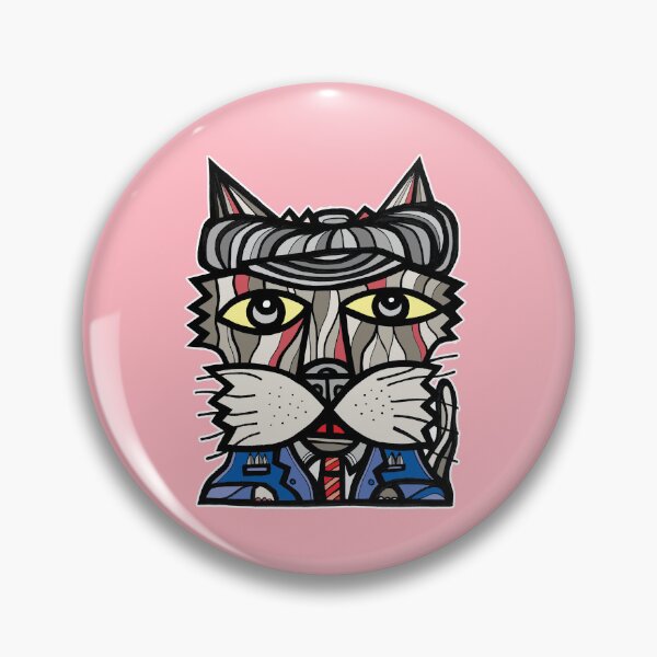 "Cozy Kat" Pin