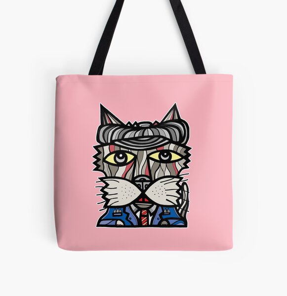 "Cozy Kat" All Over Print Tote Bag