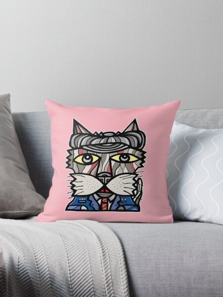 "Cozy Kat" Throw Pillow