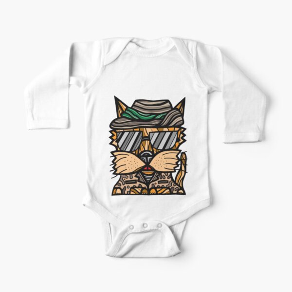 "Warrior Kat" Long Sleeve Baby One-Piece