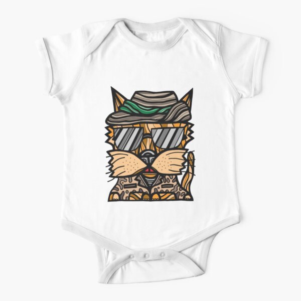 "Warrior Kat" Short Sleeve Baby One-Piece