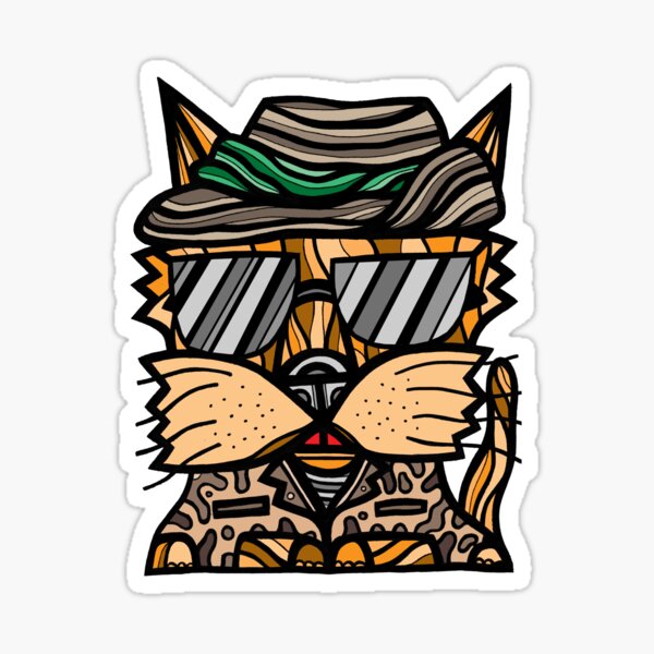 "Warrior Kat" Sticker