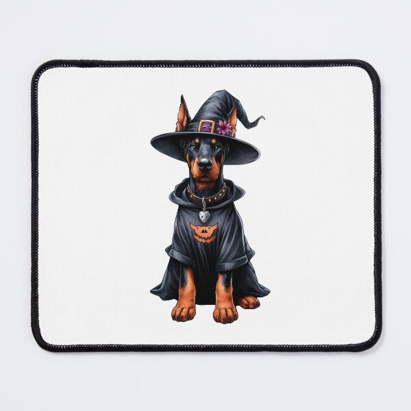 Item preview, Dobermann Dog Halloween designed and sold by doodIllustrate.
