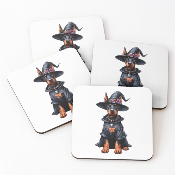 Item preview, Dobermann Dog Halloween designed and sold by doodIllustrate.