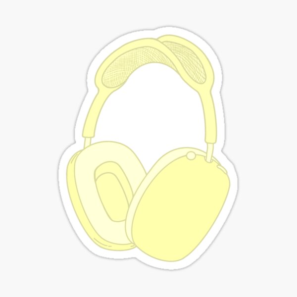 Item preview, Pale Yellow AirPods Max Headphones designed and sold by ElysiumStudios.