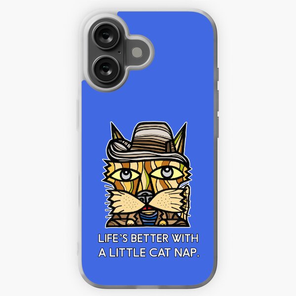 "Life's Better with a Little Cat Nap." iPhone Soft Case