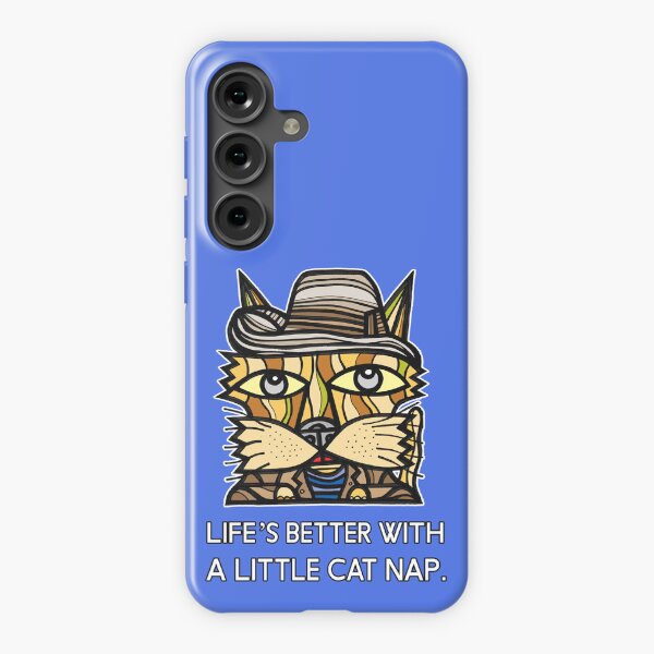 "Life's Better with a Little Cat Nap." Samsung Galaxy Snap Case