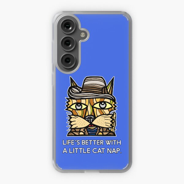 "Life's Better with a Little Cat Nap." Samsung Galaxy Soft Case