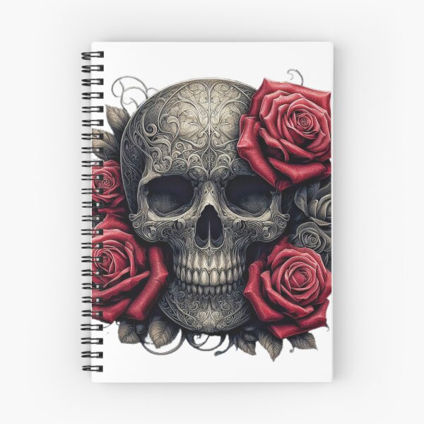Item preview, #1..Skull and Red Rose designed and sold by Daofa.
