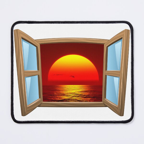 Item preview, Sunshine looking through an open window - cool sticker or t-shirt designed and sold by PIXEL POP DESIGNS - Beyond the Norm!.