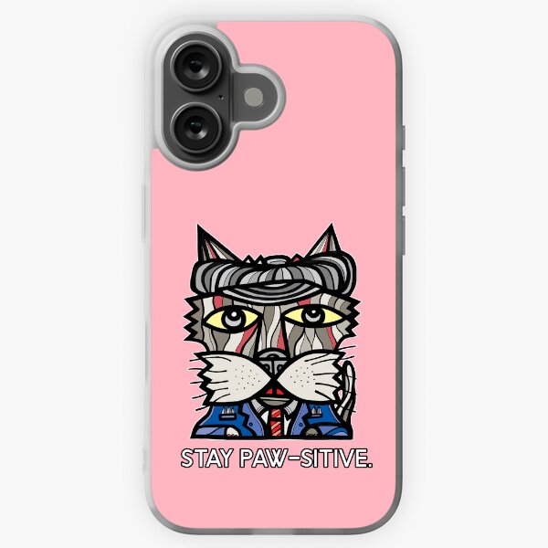 "Stay Paw-sitive" iPhone Soft Case