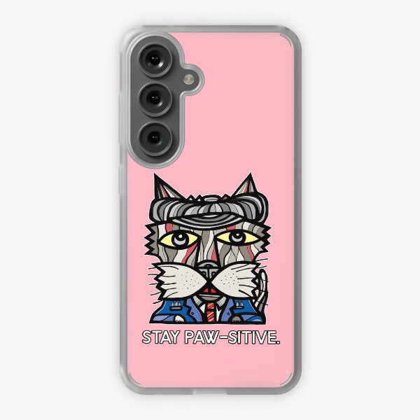 "Stay Paw-sitive" Samsung Galaxy Soft Case